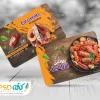 کارت ویزیت پروتئینی با عکس سوسیس و کالباس