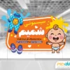 طرح برچسب شیشه سیسمونی