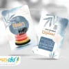 کارت ویزیت خام فروشگاه ظروف یکبار مصرف