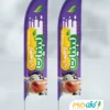 طرح لایه باز پرچم ساحلی لبنیاتی