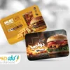 دانلود کارت ویزیت لایه باز فست فود