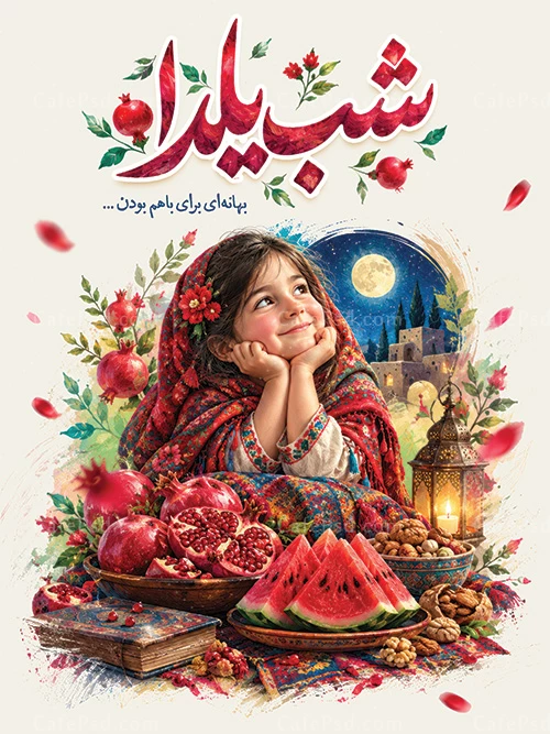 بنر شب یلدا لایه باز