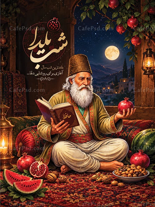 طرح پوستر یلدا
